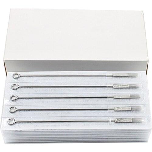 100pcs/lot Wholesale Tattoo Needle Round Liner Shader MIXED ASSORTED Sterilize Tattoo Needle 1/3/5/7/9 RL 5/7/9RS free shipping