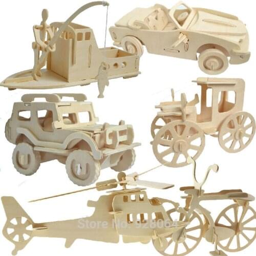 Car aircraft 3d puzzle jigsaw Building Kids Puzzle Toy Learning Alphabet Puzzle Game for Preschool Kids baby toys for children