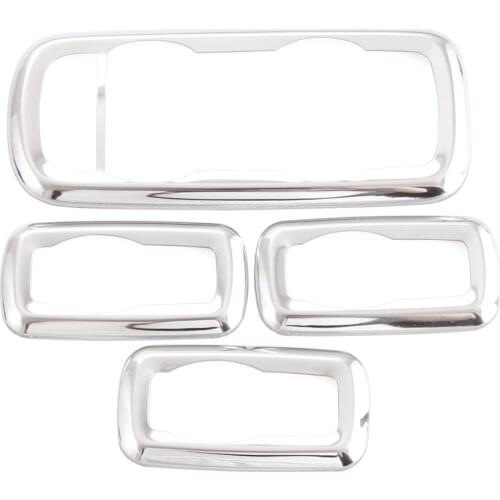 4Pcs/set Window Lift Switch Sticker Interior Door Button Trim Cover For Ford Fiesta 3/Ecosport/MK7 Decoration Accessories