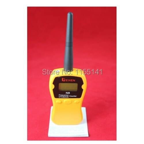 4-PCS New 2014 yellow N8 Hand-held Frequency Counter Meter suit for ham radio (walkie talkie tool)(CTCSS/DCS) free shipping