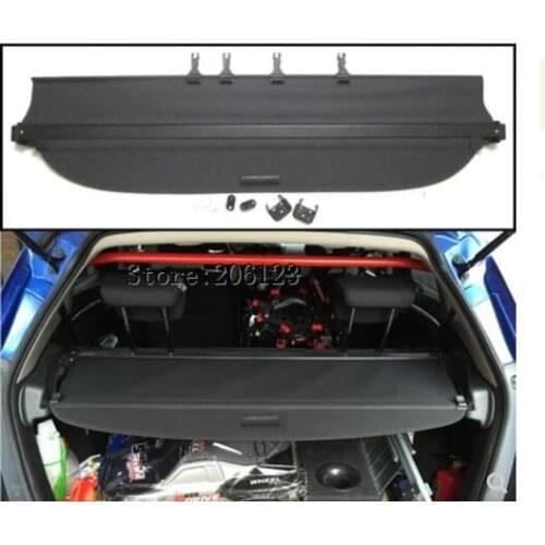 Car Rear Trunk Security Shield Cargo Cover For Honda FIT JAZZ 2014.2015.2016.2017 High Qualit Black Beige Auto Accessories