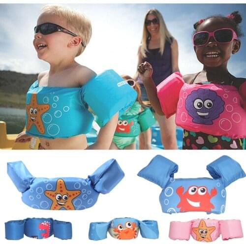Baby Buoy Swimming Ring Foam Cartoon Childrens Arm Ring Pool Accessory Buoyancy Vest Garment of Floating Kids Safety Life Vest