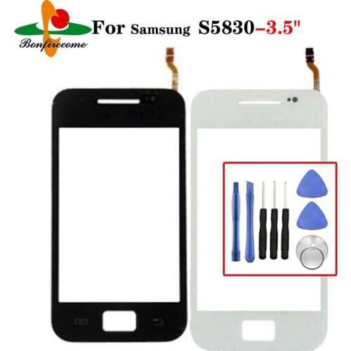 For Samsung Galaxy Ace S5830 S580i GT-S5830 GT-S5830i Touch Screen Sensor Digitizer LCD Front Glass Lens Replacement