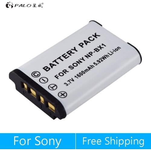 Hot Sale 1pc 1600mAh NP-BX1 NP BX1 Battery Pack for Sony DSC RX1 RX100 M3 M2 RX1R GWP88 PJ240E AS15 WX350 WX300 HX300 HX400