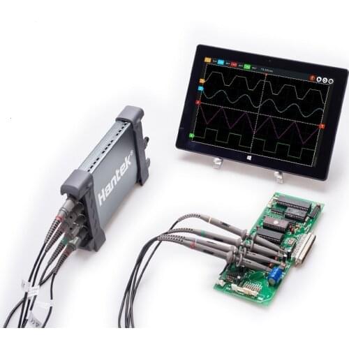 Hantek 6204BC Digital Oscilloscopes 200MHZ 4 channel Waveform Record With PC based USB Interface Oscilloscope Probe