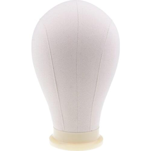 21-24'' Canvas Training Mannequin Head Block Head Wig Making Manikin Mannequin Display Head Model Display Styling Wig Head Stand
