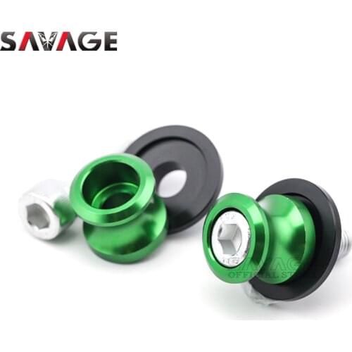 Swingarm Spools Slider For KAWASAKI ZX6R ZX9R ZX10R ZX12R ZX14R NINJA 250R 300 400 650/R Motorcycle Accessories Stand Screw M10