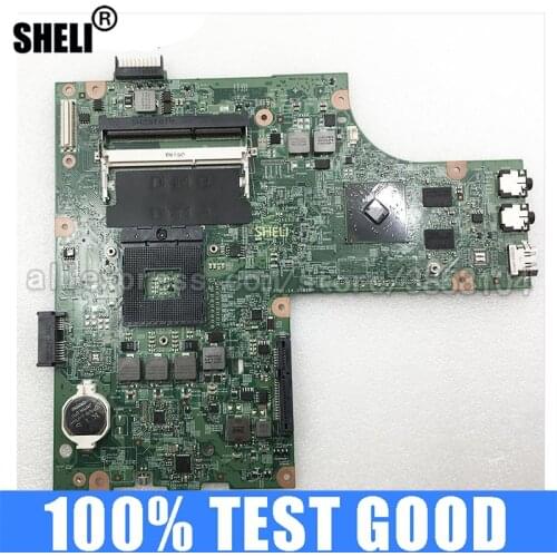 SHELI for DELL N5010 Laptop Motherboard Mainboard with 48.4HH01.011 CN-0VX53T 0VX53T VX53T HM57 HD5470 2G DDR3 100% Tested Good