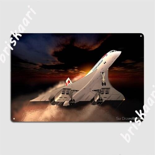 Concorde Metal Signs Club Party Cave pub Funny Tin sign Posters