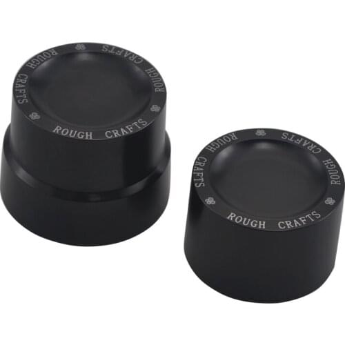 Motorcycle Aluminum Front Rear Rough Crafts Axle Nut Bolt Covers Caps For Harley Sportster XL883 XL1200 Dyna Touring V-Rod