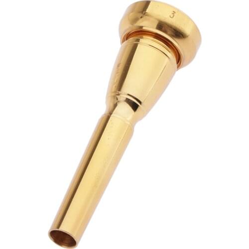 Mouthpiece For Trumpet 2C 3C 2B 3B Metal Parts For Battery In Gold Plated Metal