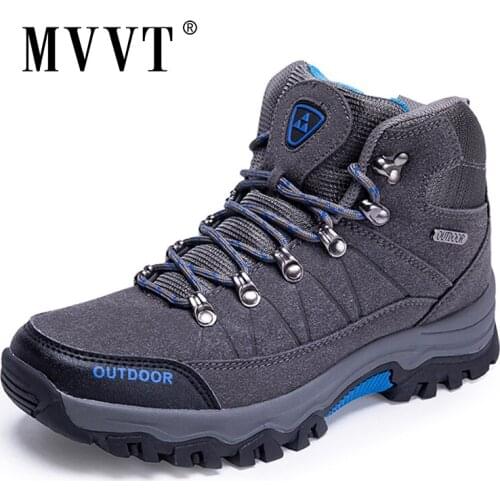 Super Warm Men Winter Boots Suede Leather Men Boots Fur Plush Snow Boots Winter Shoes For Men Outdoor Boots Shoes Plus Size