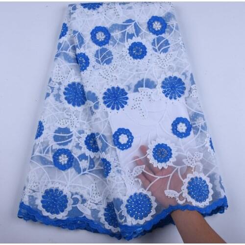 Latest Silk Milk Lace Fabric High Quality Nigerian Tulle Lace Fabric Soft Milk Silk Lace Fabric With Stones For Dress 1593