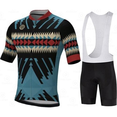 NEW Short Sleeve Jersey Set Breathable Mountain Bike Bike Jersey Mountain Bike Clothing Professional Triathlon OSTROY 2021