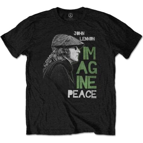 John Lennon Imagine Peace Official Tee T-Shirt Mens Unisex