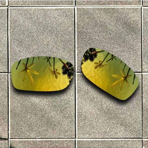 24K Gold Polarized Sunglasses Replacement Lens for-Oakley Fives Squared Frame 100% UV Protection Good Fitness