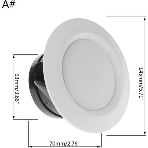 Air Vent Extract Valve Grille Round Diffuser Ducting Ventilation Cover 100mm