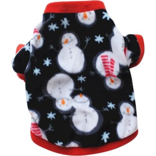 Christmas Warm Sweater Dog Cotton Costume Small Dog Cat Pet Clothing Puppy Jacket Apparel Warm Pullover Winter Pet Coat