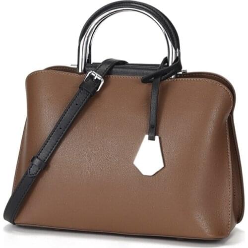 Boston Bucket Women Tote Bags Genuine Cowhide Nappa Shoulder Bag Fashion High Capacity Pillow Bag Simple Europe American Style