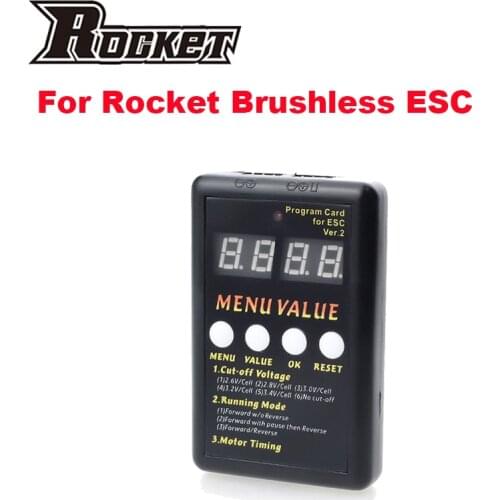 SURPASS HOBBY Rocket LED Programing Card Brushless ESC Electronic Speed Controller Programme for ZTW NOVAK LRP ORION RC CAR