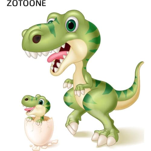 Big Size Dinosaur Patches Iron on Animal Stickers for Kids Patches for Clothing T-shirt Heat Transfers DIY Accessory Appliques A