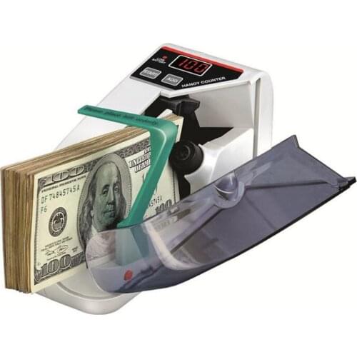 Mini Handy Bill Cash Banknote Counter Money Currency Counting Machine AC or Battery Powered Money Counter/Detector for store