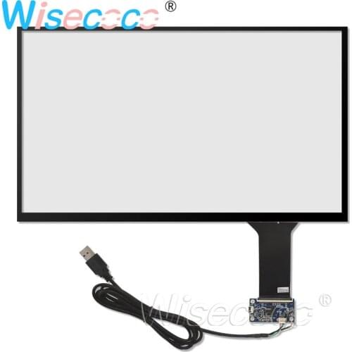 Wisecoco 15.6 Inch Capacitive Touch Screen Digitizer Sensor USB plug and play 10 point touch Universal 354.9 * 206.8 mm