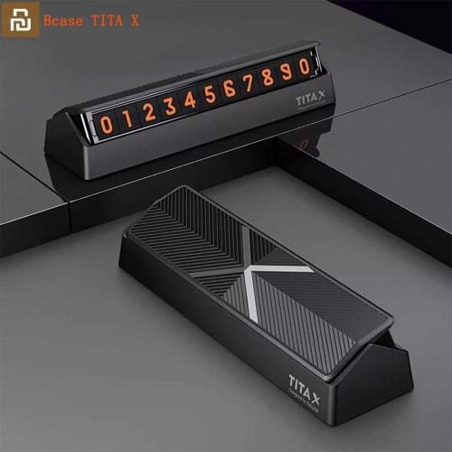 Youpin TITA X Share To Bcase Flip Type Car Temperary Parking Phone Number Card Plate Mini Car Decoration Stop Sign