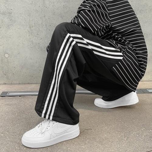 Womens Solid Wide Leg Pants Full Pants High Quality Simple Casual Straight Pants Nine Cent Haren Pants