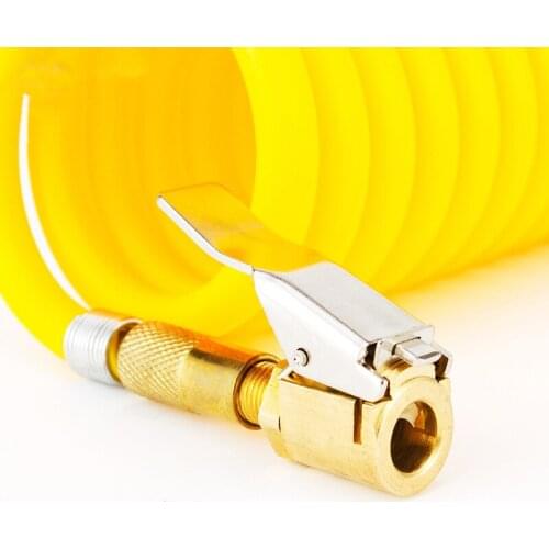 1pcs Car Auto Brass 8mm Tyre Wheel Tire Air Chuck Inflator Pump Valve Clip Clamp Connector Adapter Car Accessories Clamp