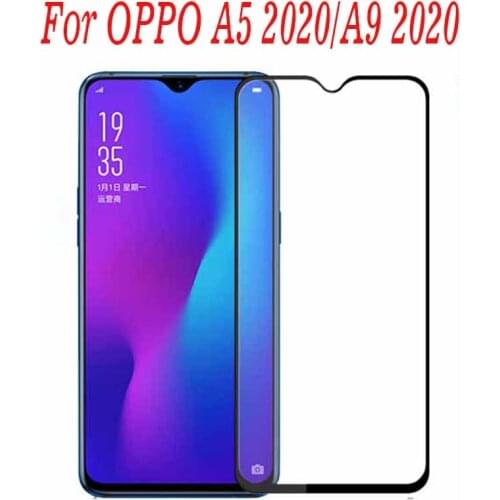 2PCS 3D Full Glue Tempered Glass For OPPO A5 2020 Full Screen Cover Explosion-proof Screen Protector Film For OPPO A9 2020