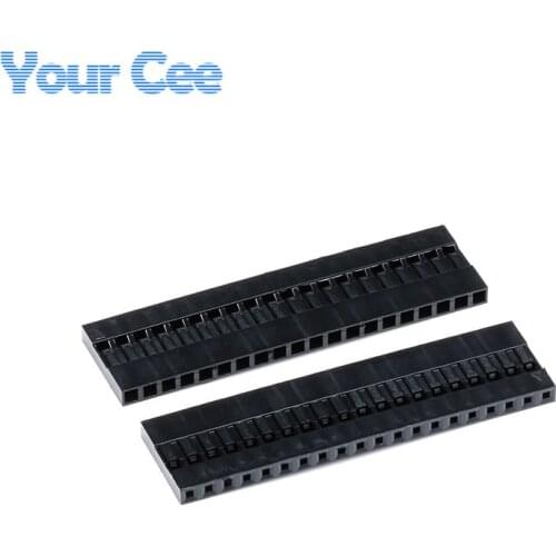 50pcs Dupont Head 2.54mm 20P 1x20P Dupont Plastic Shell Pin Head Connector Jumper Wire Cable Housing Plug Female