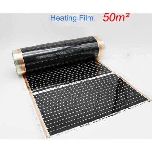 50M2 Infrared Floor Heating Film 220W/square meters Width Choose Infared Heating Film for House Warming