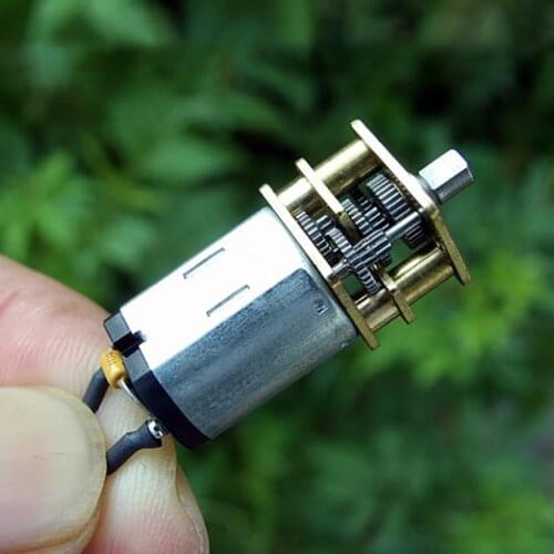All Metal Gear Precision N20 Geared Motor with Wire DC3V-5V, 10*12 MM Gearbox, Speed Redcution Motor, Reduction Ratio 1:298