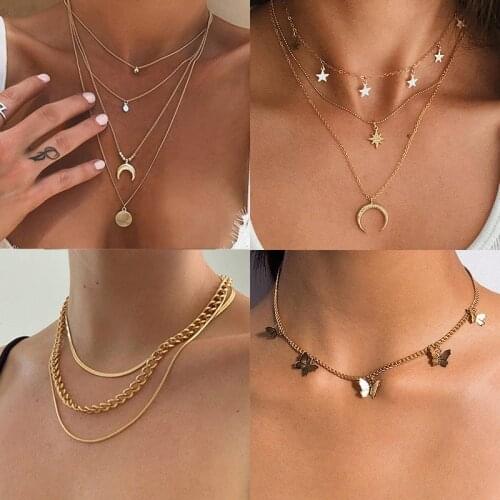 17 Style Imitation Pearl Bead Chain Choker Necklace Simple Gold Color Necklace Fashion Sexy Jewelry Accessories for Women