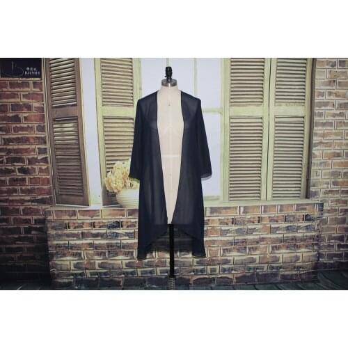 CJ6155520 Hot Sale Wedding Wrap Long Sleeves Evening Party Capes Chiffon Bolero