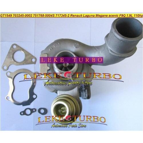 GT1549S 751768-5004S 751768 717345 738123-0001 738123 Turbo For Renault Laguna Megane SCENIC TRAFIC S40 V40 F9Q F9Q740 1.9T 1.9L
