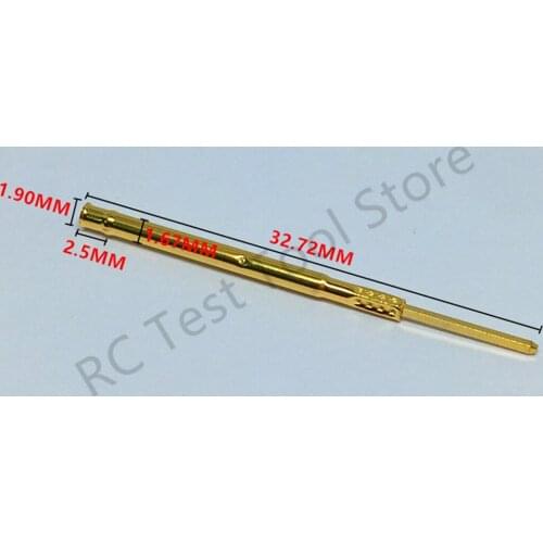Test Needle Sleeve R160-1W Sleeve 32.7mm Needle Seat Spring Test Probe Accessories 100 / Package Casing Electronic Probe