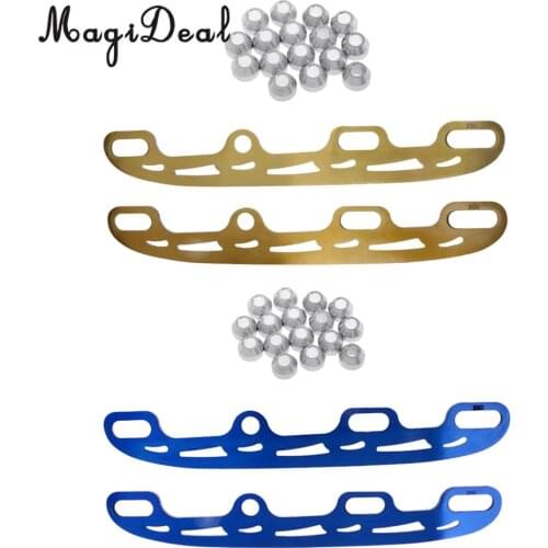MagiDeal Durable Stainless Steel Roller Ice Skates Blade Skate Shoes Ice Blades, 1 Pair