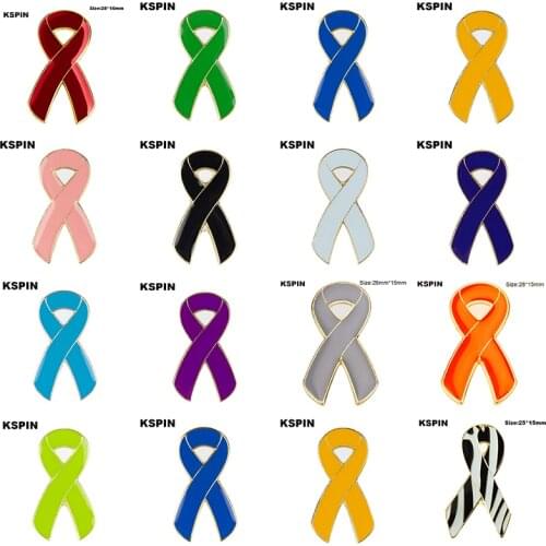 Red Aids Metal Badge Lapel Pin Pins Brooch Green Blue Yellow Pink Black White Purple Spain Bow Italy Bow France Bow Italy Bow