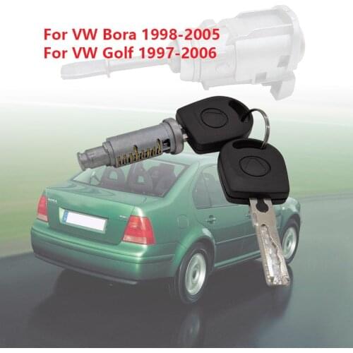Front Left & Right Door Lock Cylinder Repair Kit For VW Golf 4 /Bora 1U0837167EC W904-ST-7T Lock cylinder with key