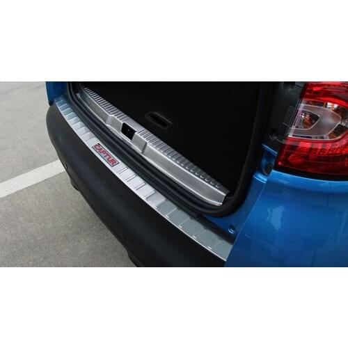 For Renault Captur Rear Bumper Foot Plate Stainless steel Rearguard Scuff Plate Car Styling Accessories Renault Captur 2015 2016