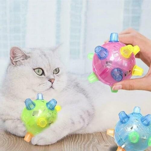 New Kids Led Light Ball Toys Jumping Dancing Pet Interactive Toys Luminous Practical Durable Portable