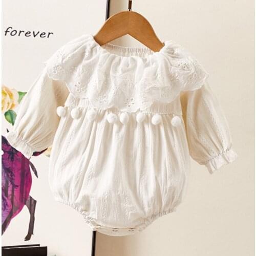 2020 New Autumn Toddler Baby Girls Romper Cotton Princess Romper Long Sleeve Crawling Clothes Newborn Baby Girl Clothes
