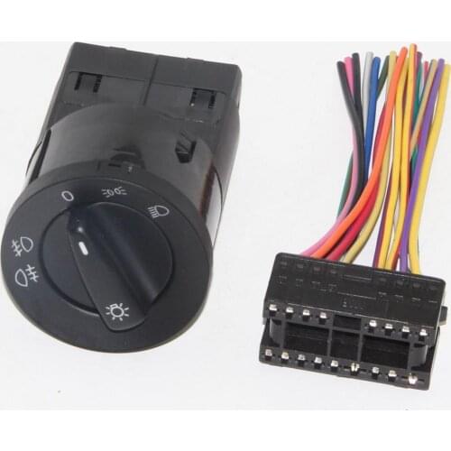 OEM Euro Headlight Headlamp Fog Lamp Knob Switch Control + plug For Jetta 4 Golf 4 GTI Mk4 Bora Passat B5 B5 1C0 941 531