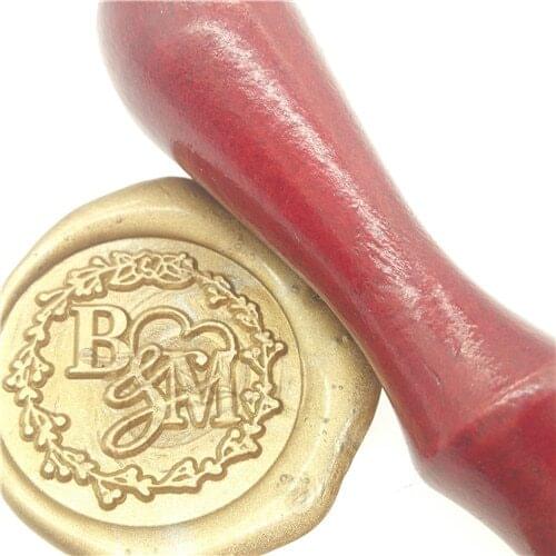 DIY customize double Name 2 initials and date personalized Letter stamp/Sealing Wax /wedding Wax Seal Stamp Custom invitations