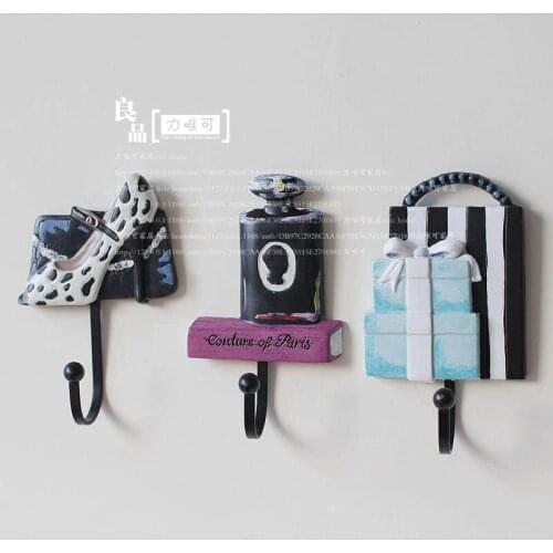 Specials! US exports of creative styling resin iron hook coat hooks wall coat hook home decoration