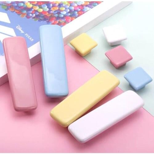 1PCS Cartoon Cute Ceramic Cabinet Handles and Knobs Wardrobe Door Pulls Kids Room Decoration Furniture Hardware