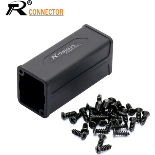 1pc Plastic Outter Case for LED PowerCon AC Coupler Adapter Extender connector High quality Speakon Panel mount straight adapter