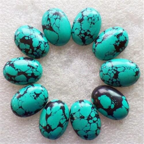 10 pieces/lot) Wholesale Man-Made Turquoises Oval CAB Cabochon 24x17x6mm Free Shipping Fashion Jewelry C0000743